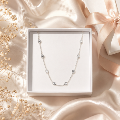 Viviana Chain Necklace Sterling Silver 925 - 18”