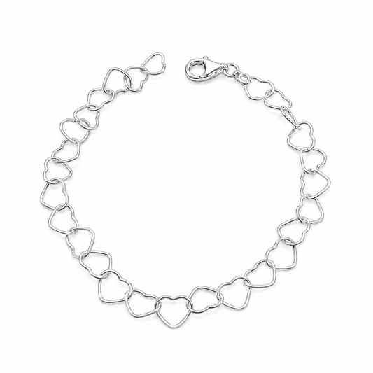 Bella Heart Bracelet Sterling Silver 925 - 5 mm
