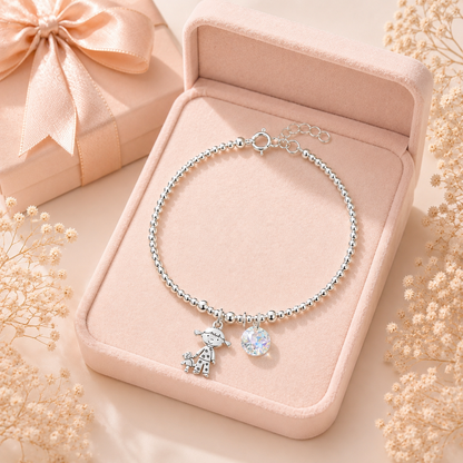 My Little Princess Bracelet - 925 Sterling Silver-1.5mm