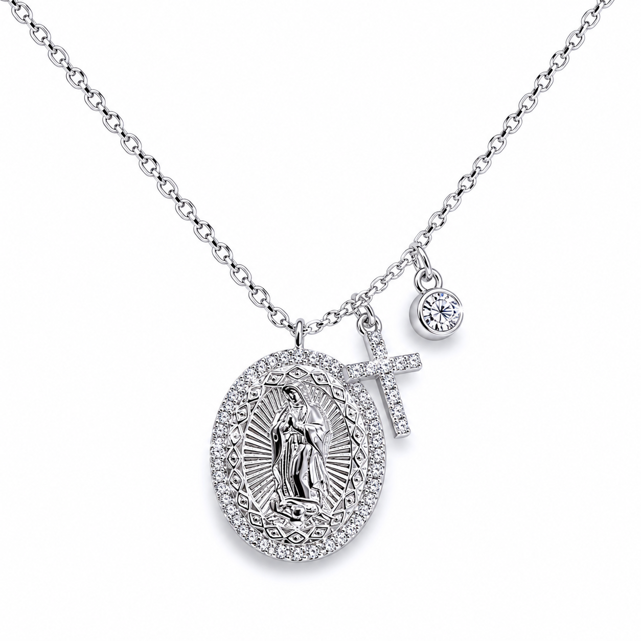 Guadalupe Grace Necklace - 925 Sterling Silver