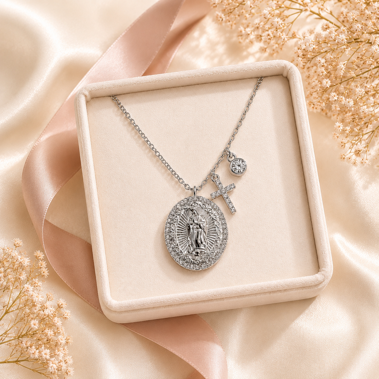 Guadalupe Grace Necklace - 925 Sterling Silver