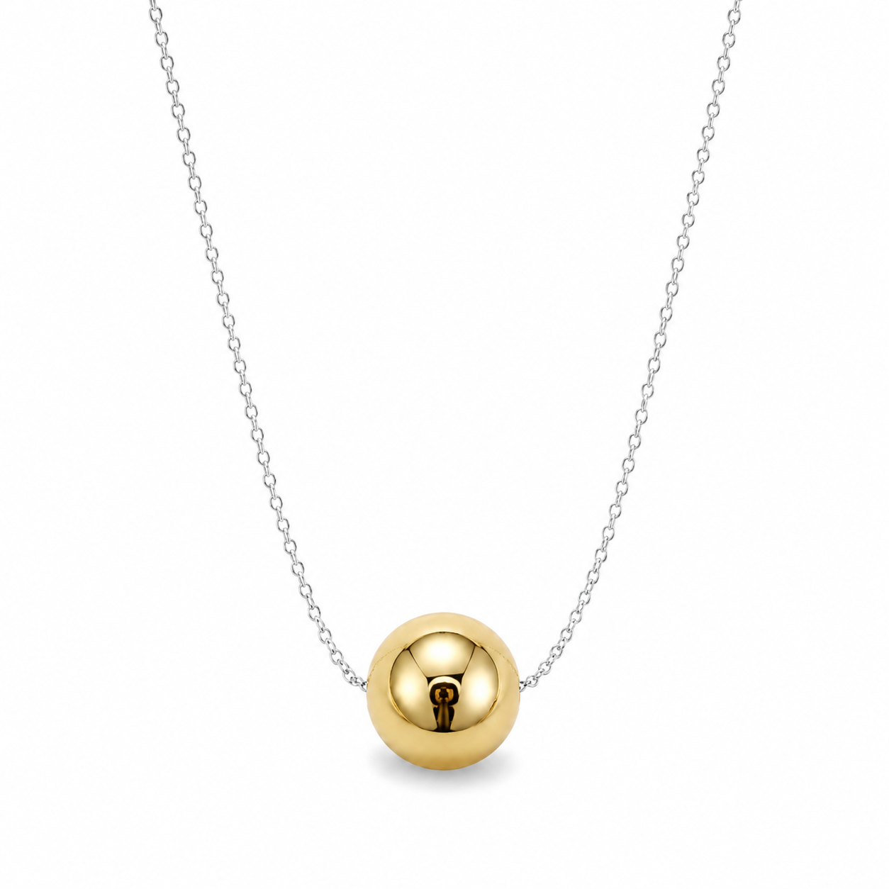 Gold Balli  Necklace 925 Sterling Silver-16mm