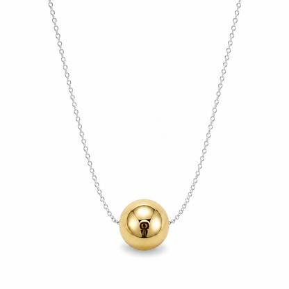 Gold Balli  Necklace 925 Sterling Silver-16mm