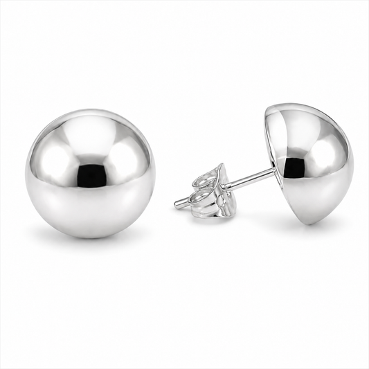 Maggie Stud Earrings Sterling Silver 925 -10mm