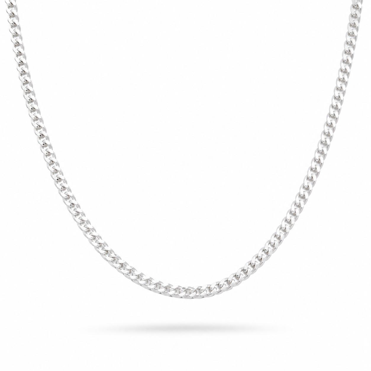 Cuban Chain Necklace 5mm Sterling Silver 925 22 inch