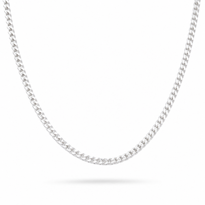 Cuban Chain Necklace 5mm Sterling Silver 925 22 inch