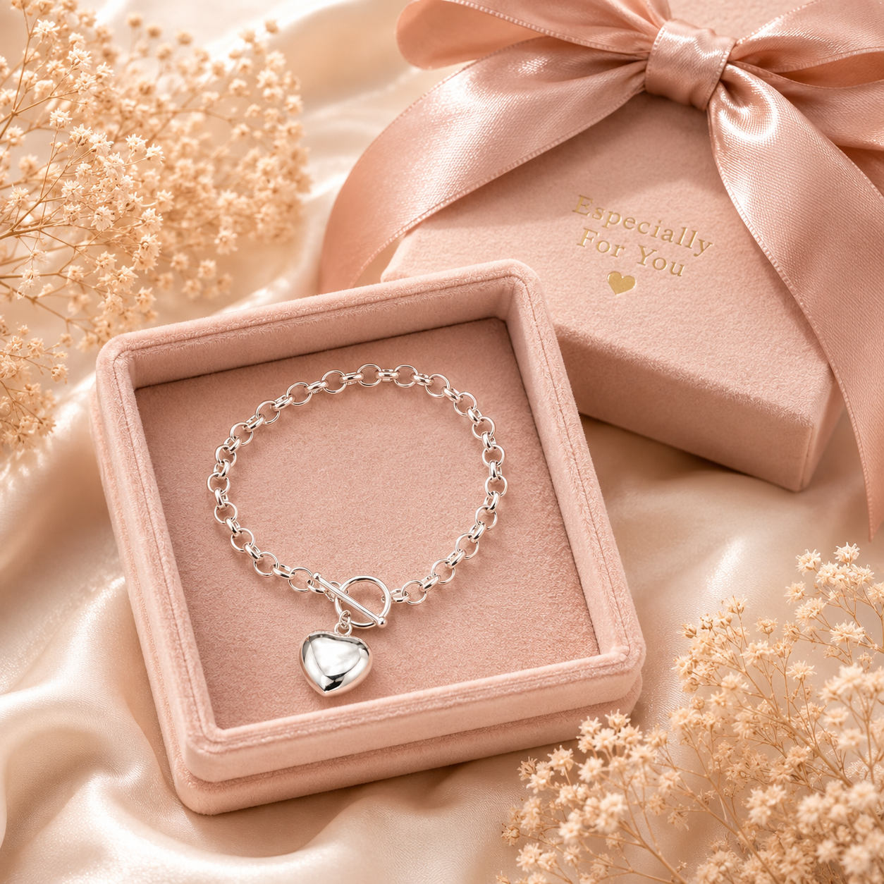 Hanna Heart Bracelet 925 Sterling Silver
