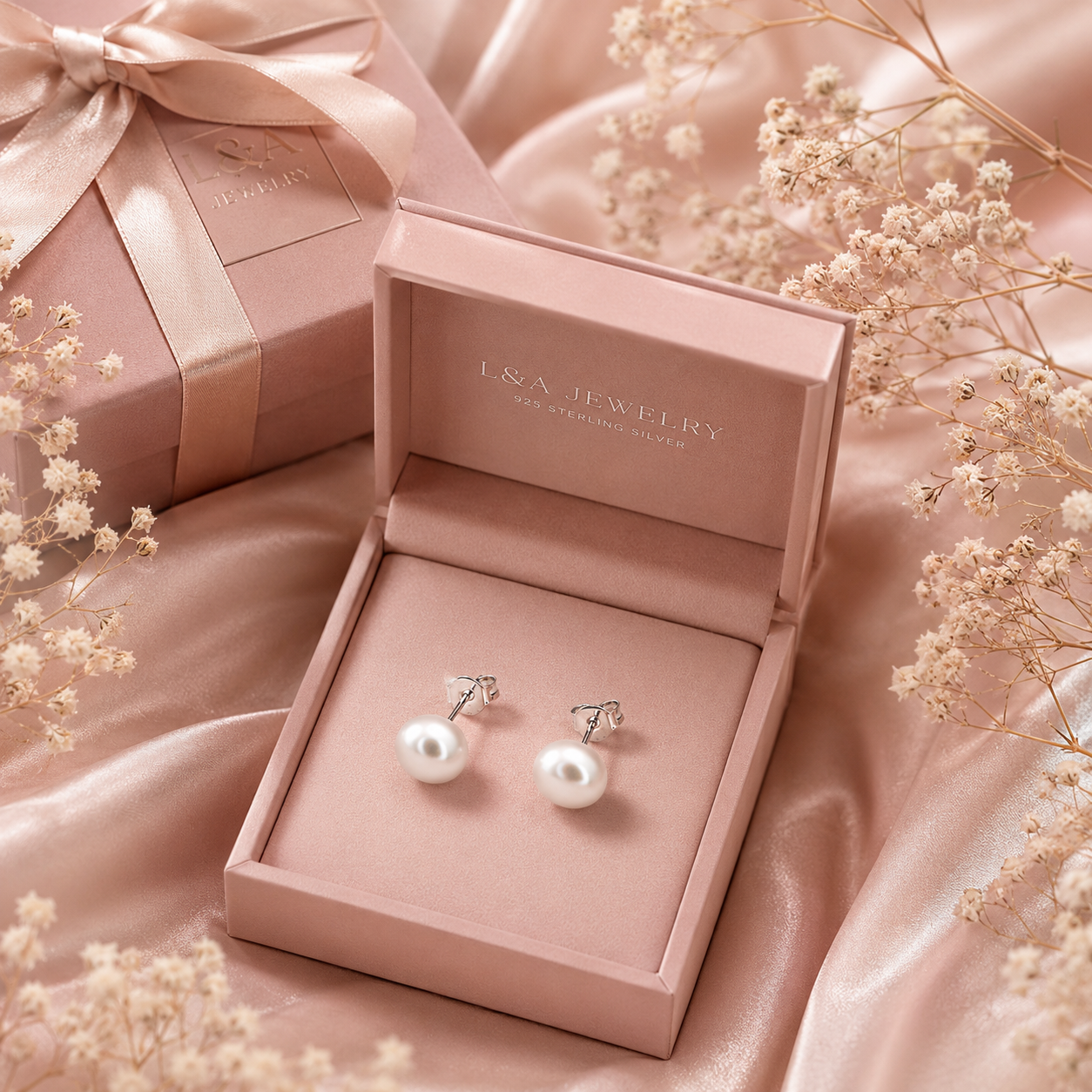 Perla Stud Earring Sterling Silver 925