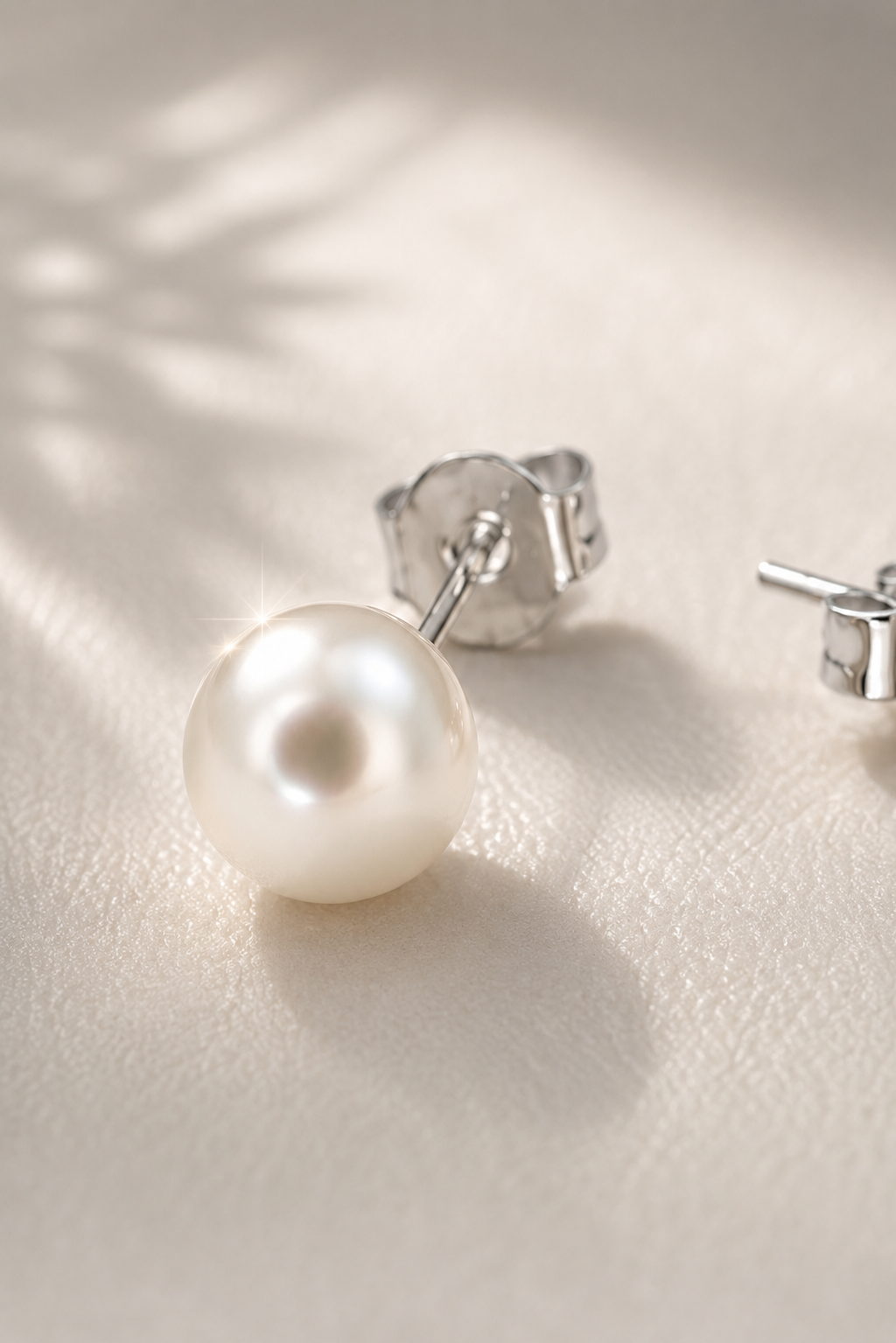 Perla Stud Earring Sterling Silver 925