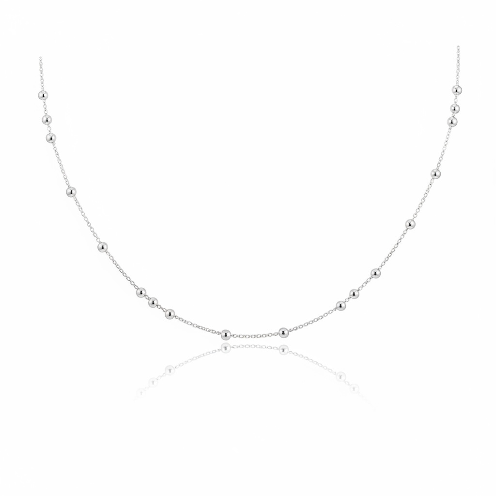 Viviana l Chain Necklace Sterling Silver 925. 18”