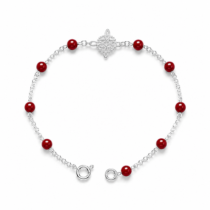 Ruby Glow Bracelet 925 Sterling Silver