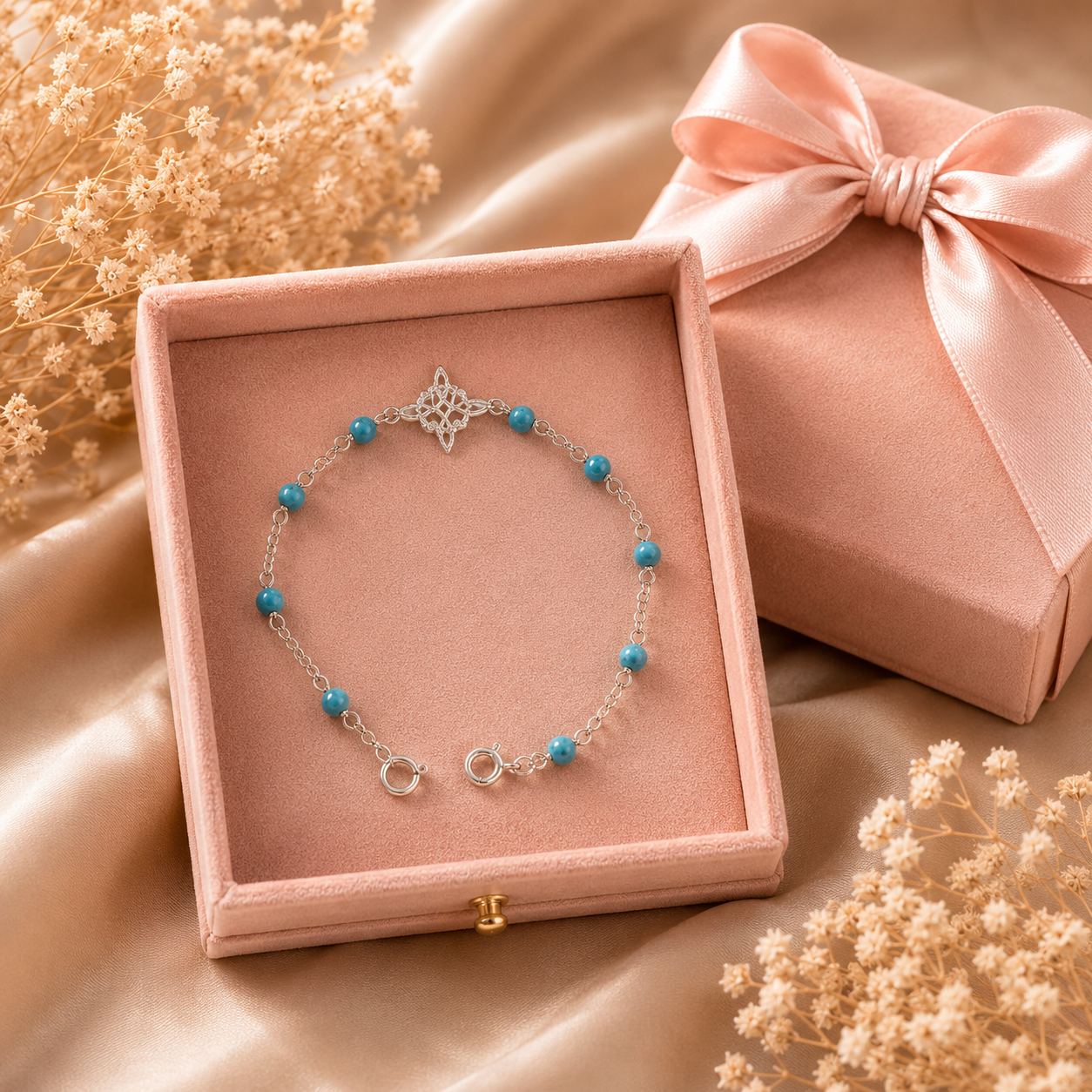 Turquoise Glow Bracelet 925 Sterling Silver