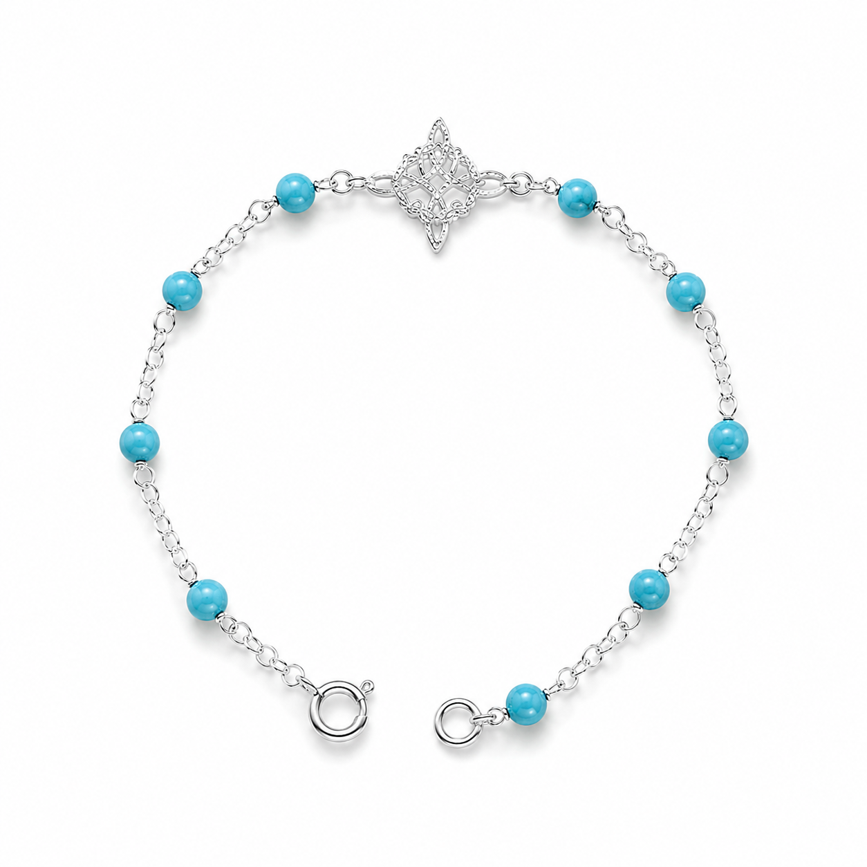 Turquoise Glow Bracelet 925 Sterling Silver