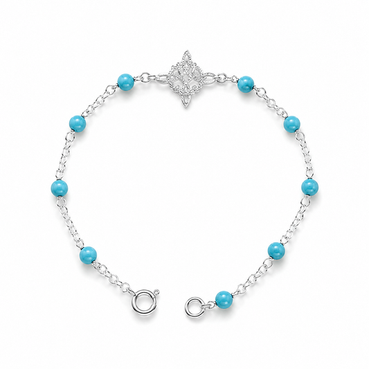 Turquoise Glow Bracelet 925 Sterling Silver