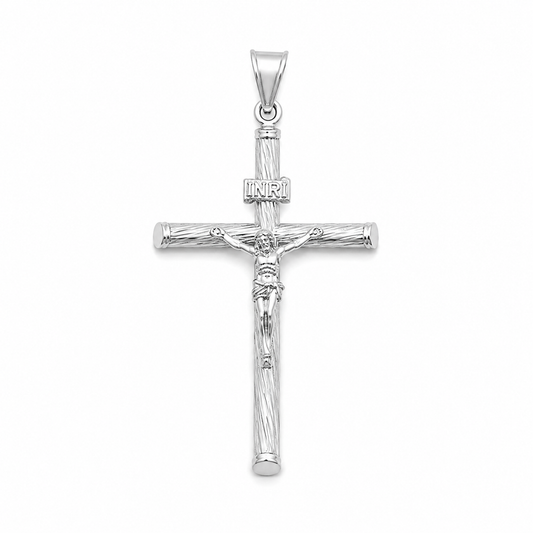 Eternal Faith Crucifix Pendant – Sterling Silver 925-50mm
