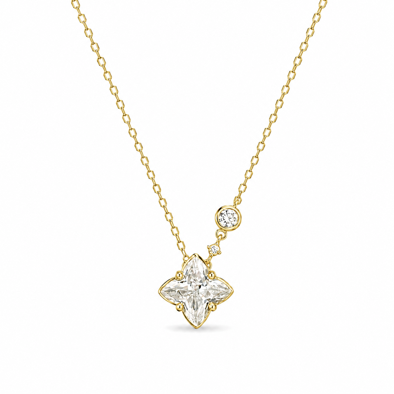 Celeste Bloom Sterling Silver Necklace -8.5mm (Gold)