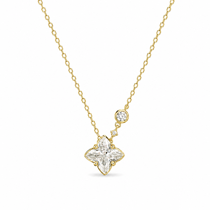Celeste Bloom Sterling Silver Necklace -8.5mm (Gold)