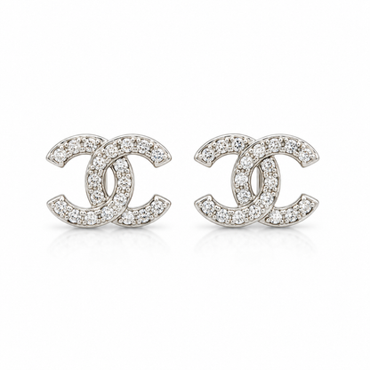 Silver Glam Studs - 925 Sterling Silver-8.5mm