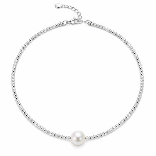 Radiant Pearl Bracelet | 925 Sterling Silver - 8”