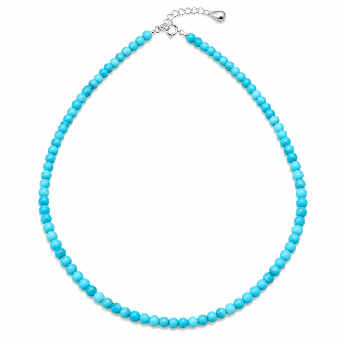 Turquoise Belle Necklace | 925 Sterling Silver - 18” - 4mm