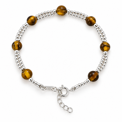 Amber Glow Bracelet | 925 Sterling Silver-8”