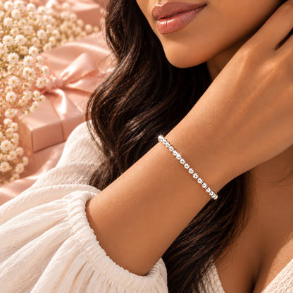 Silver Radiance Bracelet | 925 Sterling Silver-3mm-8”