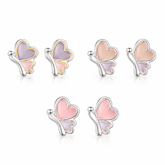 Bella Butterfly Earrings | 925 Sterling Silver - 9mm