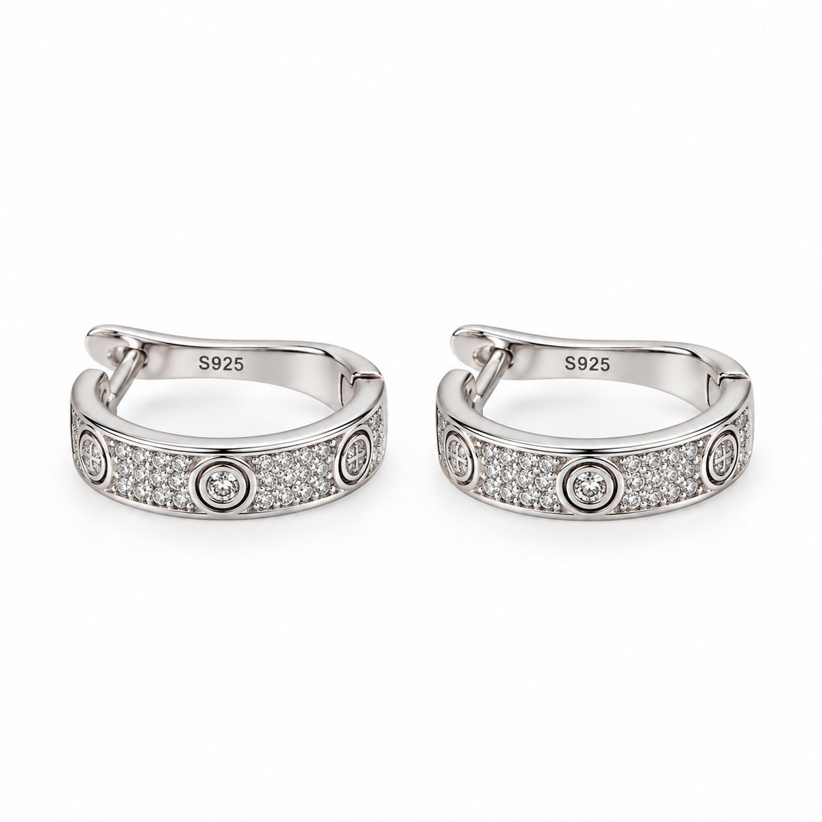 Bella Shine Hoops | 925 Sterling Silver -18mm
