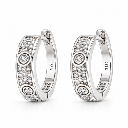 Bella Shine Hoops | 925 Sterling Silver -18mm