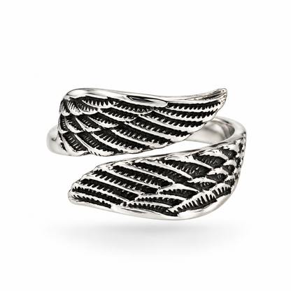 Angel Wings Ring | 925 Sterling Silver- Adjustable