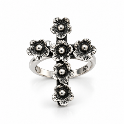 Eternal Bloom Ring | 925 Sterling Silver - Adjustable