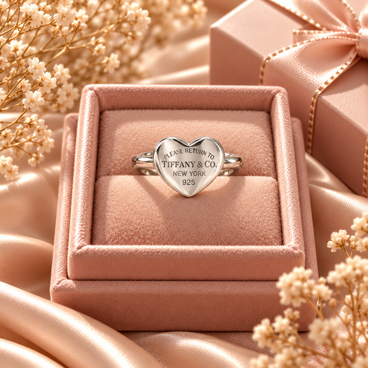 Love Heart Ring | 925 Sterling Silver- 10mm - 6.5
