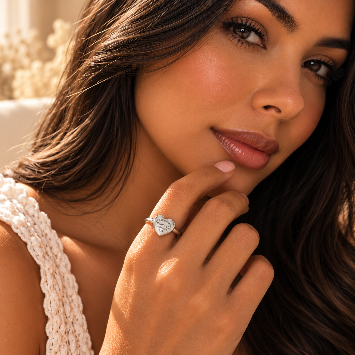 Love Heart Ring | 925 Sterling Silver- 10mm - 6.5